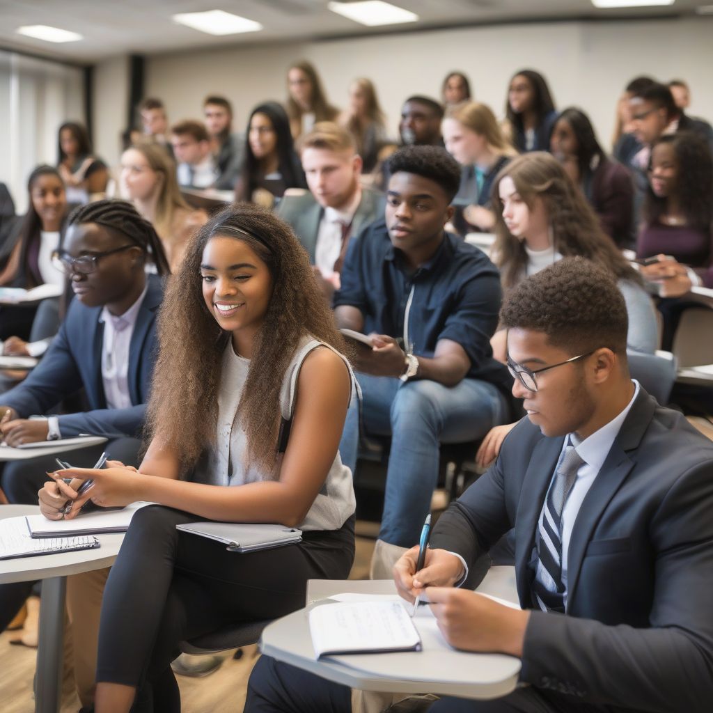 Business Students in Class